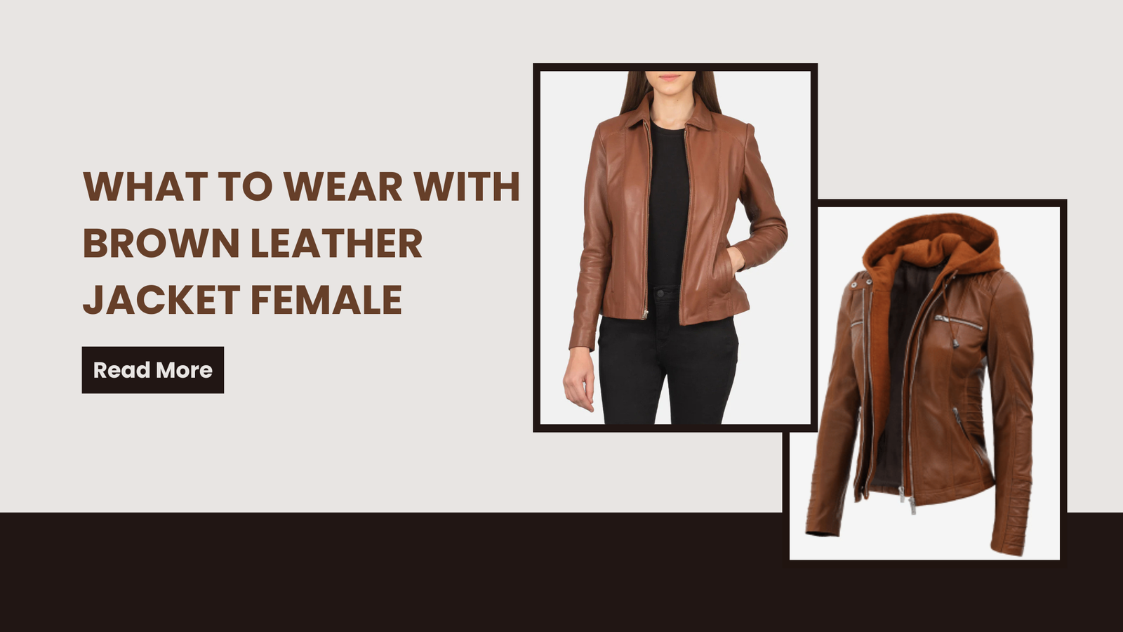 brown leather jacket