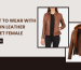 brown leather jacket